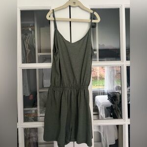 Green Casual Romper